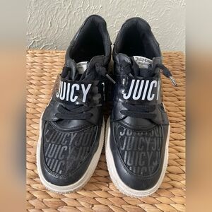 Juicy Couture Dyanna Black Logo Sneakers Size 9.5 Platform Streetwear